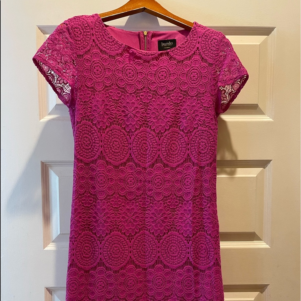 Pink size 4 dress worn once Laundry Brand Nordstrom Anthropologie